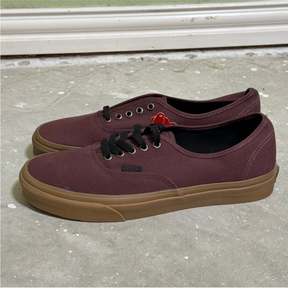 Vans Authentic Light Gum/Burgundy/Port Royale Sneaker Size 11 Men - Picture 4 of 7